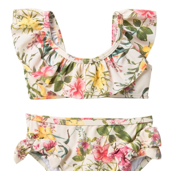 Jessica Simpson Other - LIKE NEW Baby Floral Bow Bikini 24m Jessica Simpson Other - LIKE NEW Baby Floral Bow Bikini 24m